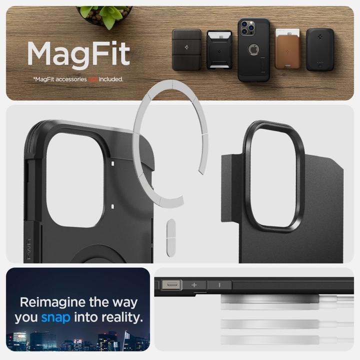 Produktbild Spigen Tough Armor Mag Magsafe iPhone 14 Pro case - Black (Apple iPhone 14 Pro)