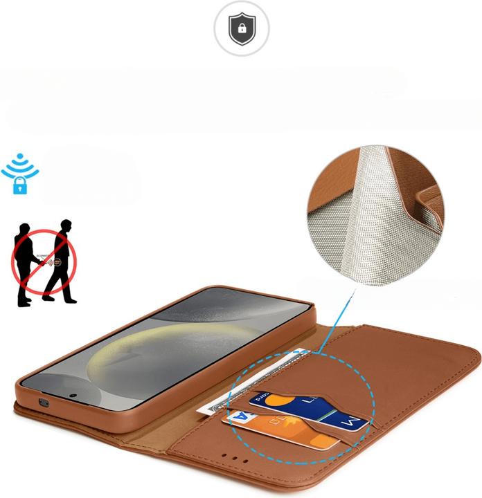 Produktbild Dux Ducis Hivo Series Samsung Galaxy S25 Plus Cover - Brown (Samsung Galaxy S25+)