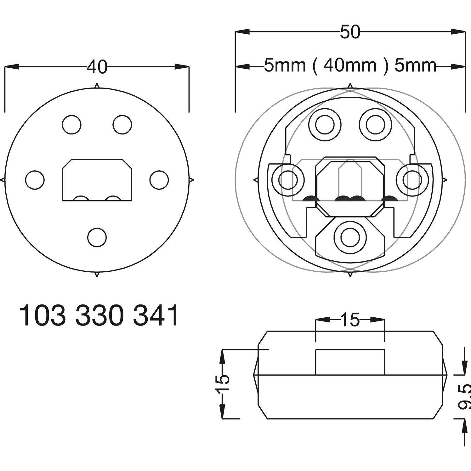 Thumbnail - OPO, Möbelausstattung, Einhängeverbinder KORFU fix, Kunststoff grau (1 Stk.)