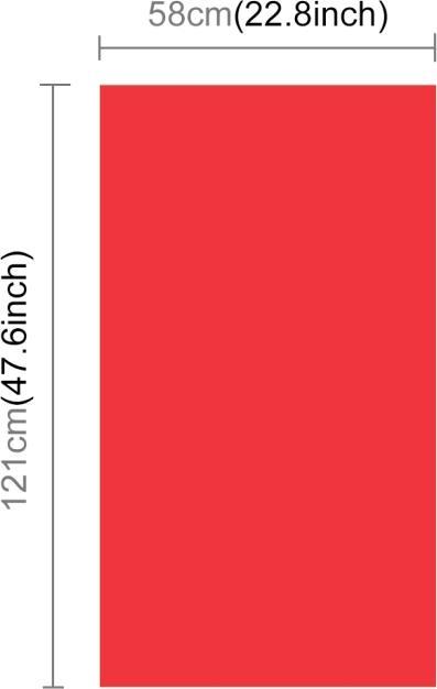 Actual product image Puluz Photography Background PVC Paper Kits for Studio Tent Box, Size: 121cm x 58cm (Red) (121 cm)