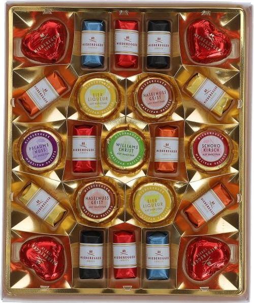 Actual product image Niederegger Lübeck Marzipanerie chocolates with dark chocolate assorted (298g) (298 g)