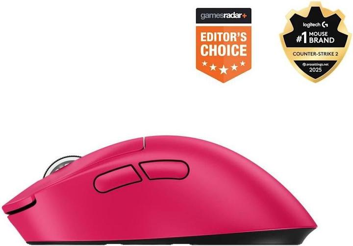 Image du produit Logitech PRO X SUPERL 2 DEX-PINK-EER2-933 (Filaire, Sans fil)