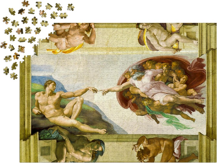 Immagine prodotto Enjoy Puzzle ENJOY-1383 - Michelangelo Buonarroti: La creazione di Adamo, puzzle, 1000 pezzi (1000 pezzi)