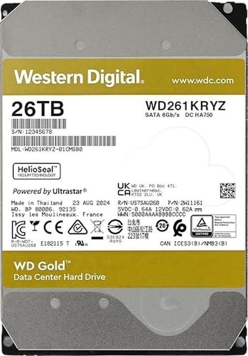 Produktbild WD Gold (26 TB, 3.5")
