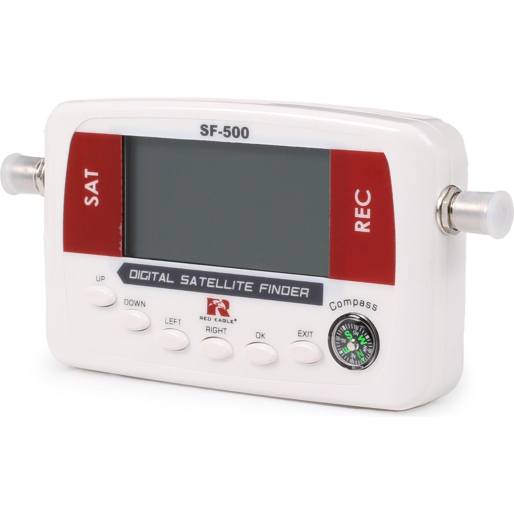 Red Eagle TV-SAT DVB-S DVB-S2 Cercatore satellitare digitale SF-500, Accessori per TV, Rosso