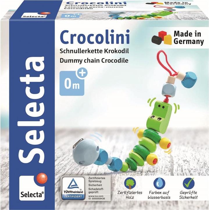 Actual product image Selecta Spielzeug Pacifier chain Crocolini