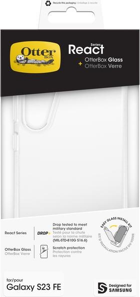 Produktbild OtterBox React + Glass Bundle - Kit (Samsung Galaxy S23 FE)