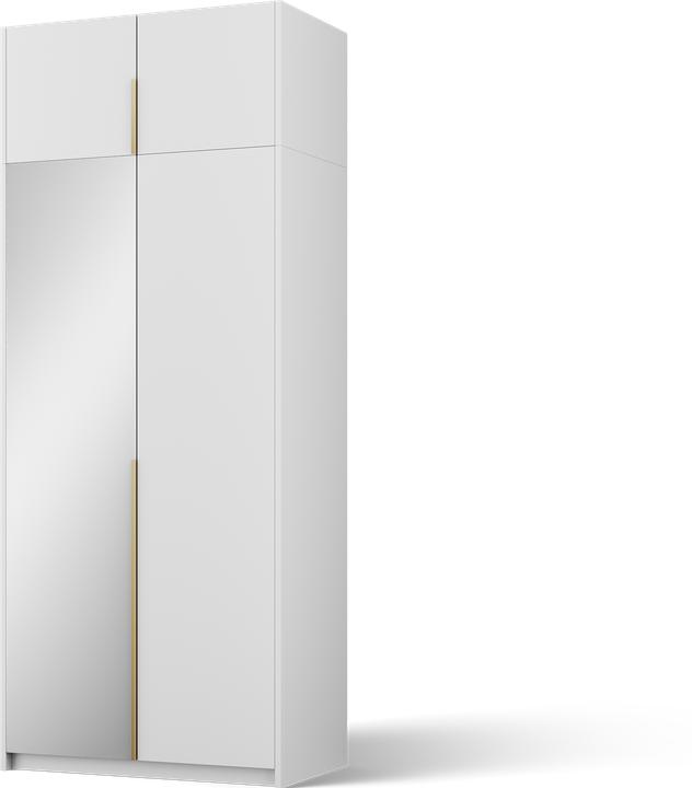 Produktbild ADRK Furniture Alera II mit Aufsatz – Drehtürenschrank (100 x 58 x 250 cm)
