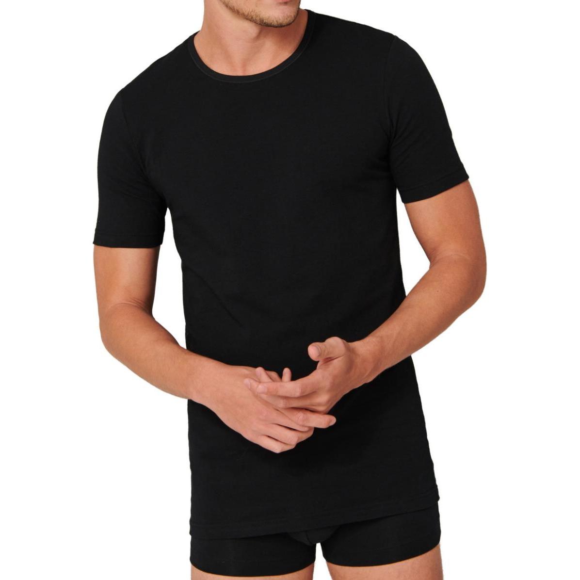 Thumbnail - Schiesser, Herren, Shirt, T-Shirt, Schwarz, (XXL)