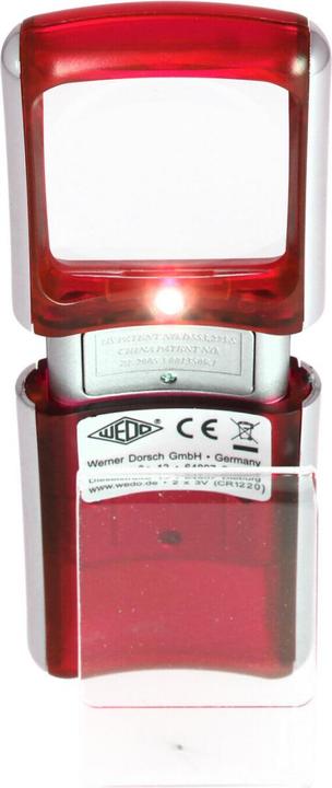 Actual product image Wedo Rectangular magnifiers with LED illumination