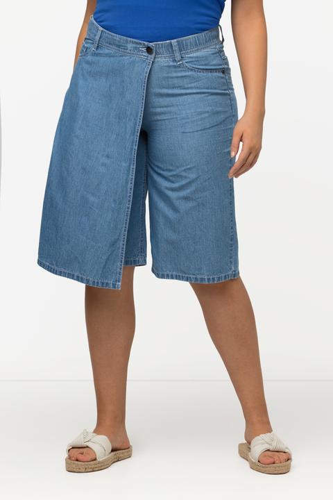 Produktbild Ulla Popken Denim-Skort Mary, 5-Pocket-Style, Elastikbund (56)