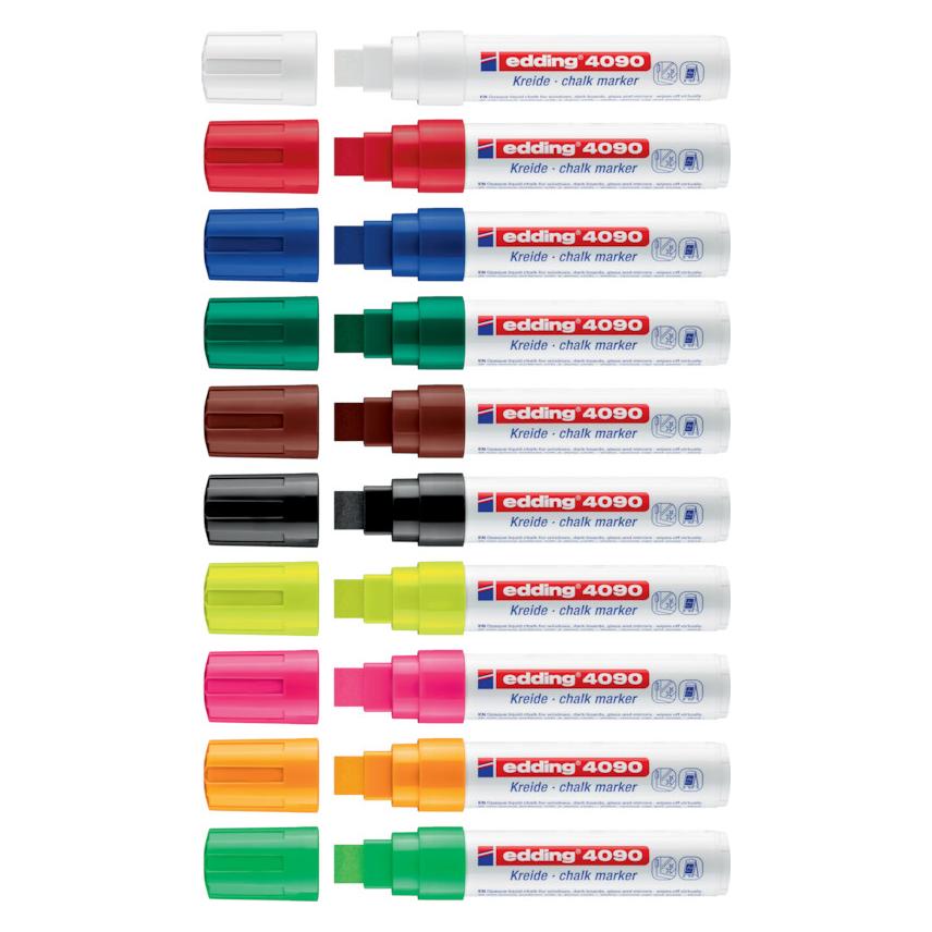 Marker za staklo CHALK MARKER E-4090 4-15mm Edding svetlo zelena - d.o