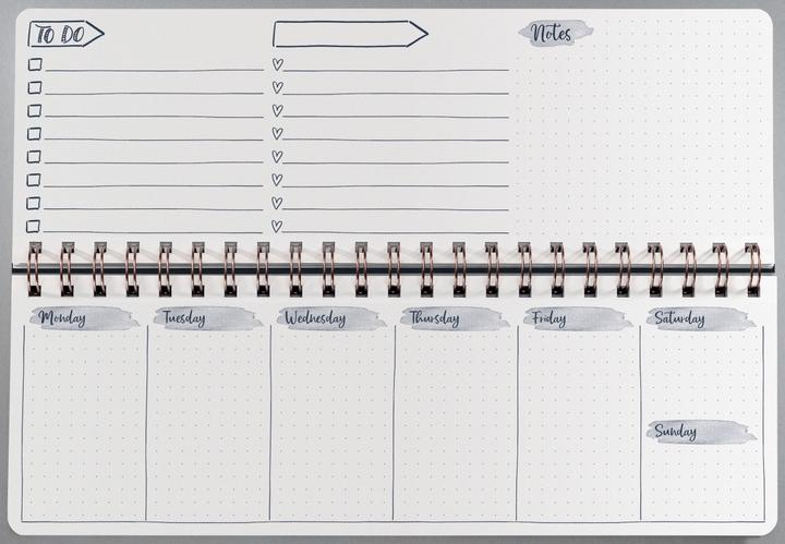 Actual product image Sigel Jolie "Apricot Inspiration" desk calendar, everlasting (300 x 114 mm, Hardcover)