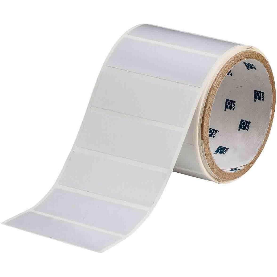 Brady, Etiketten, THT-18-484-3, 25µ Polyester, Weiss, 76.20 x 25.40 mm, extrem stark haftend (3000 E.)