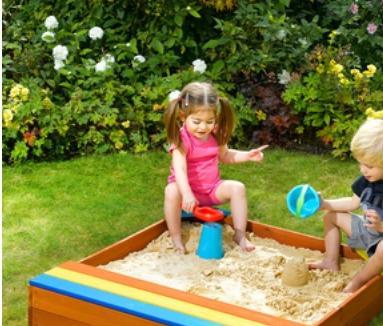 Produktbild Plum Spielsandkasten mit Staufach und Schutzhülle
