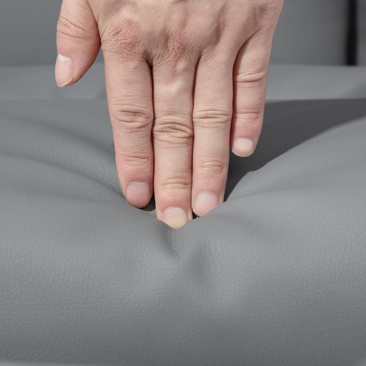 Immagine prodotto Homcom Relaxsessel Metall, Kunstleder Hellgrau