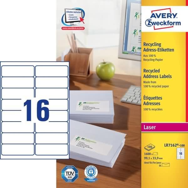 Avery, Etiketten, ZF LFL-Etikette 99.1x33.9mm UW
