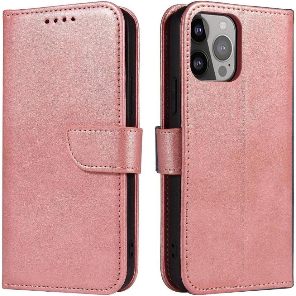Hurtel Wallet Case with Stand for iPhone 15 Plus Magnet Case - Pink (Apple iPhone 15 Plus), Smartphone Hülle, Rosa