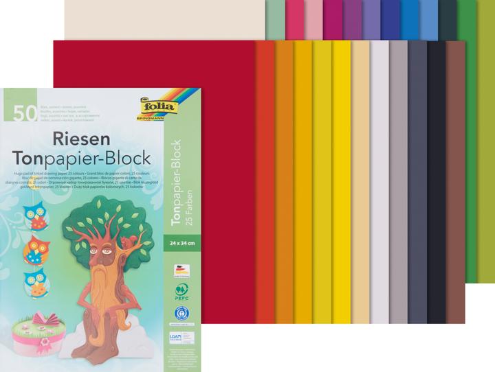 Immagine prodotto Folia Blocco di carta tonale (130 g/m², 24 x 34 cm, 240 x 340 mm)