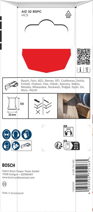 Immagine prodotto Bosch Professional Zubehör AIZ 32 BSPC Tauchsägeblatt für Multifunktionswerkzeuge, 5-tlg.