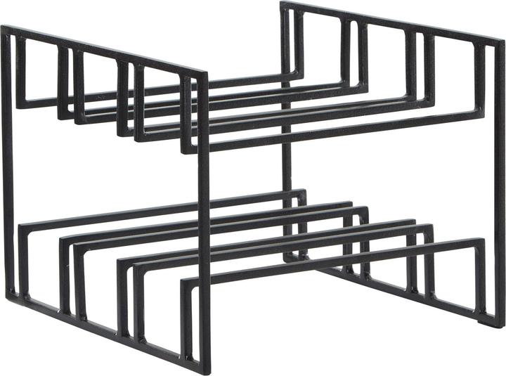 Actual product image FineBuy Wine Bottle Holder FB82257 Metal Black