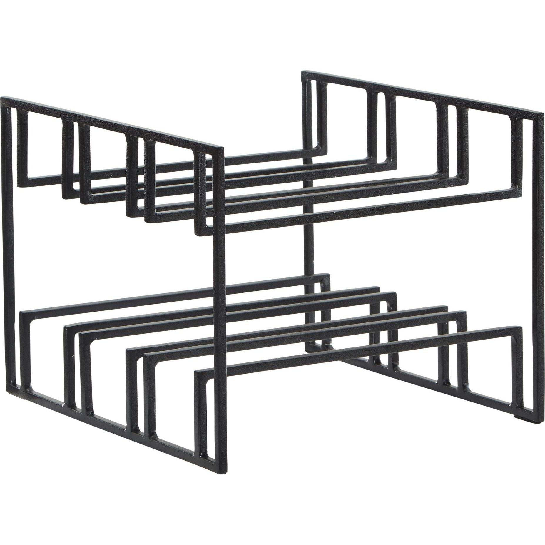 FineBuy, Weinregal, Weinflaschenhalter FB82257 Metall Schwarz