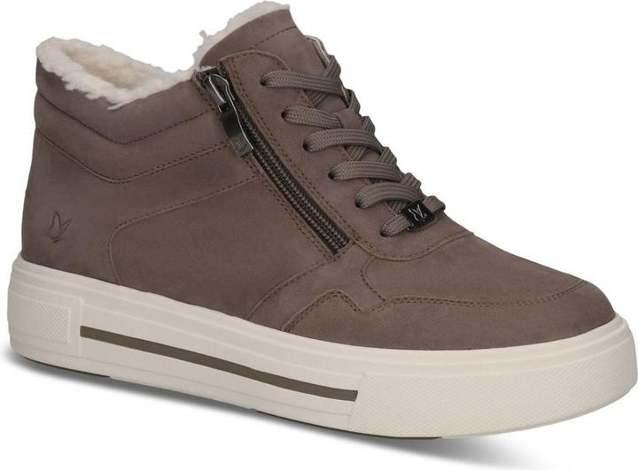 Dk taupe suede