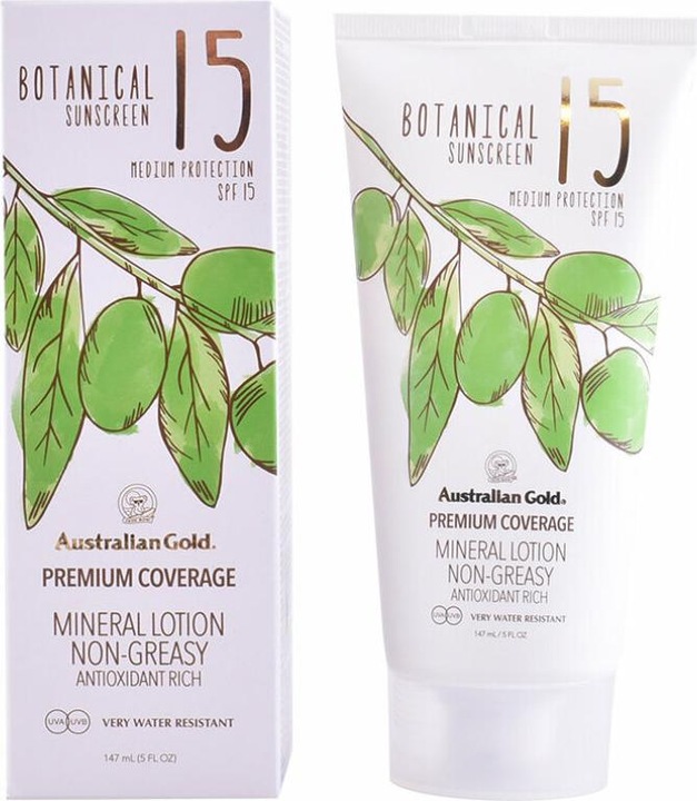 Actual product image Australian Gold Botanical Sunscreen Lotion SPF 15 147 ml (Sun lotion, SPF 15, 147 ml)