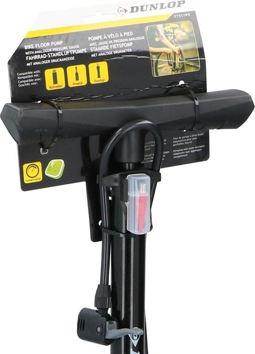 Actual product image Dunlop Floor pump with pressure indicator