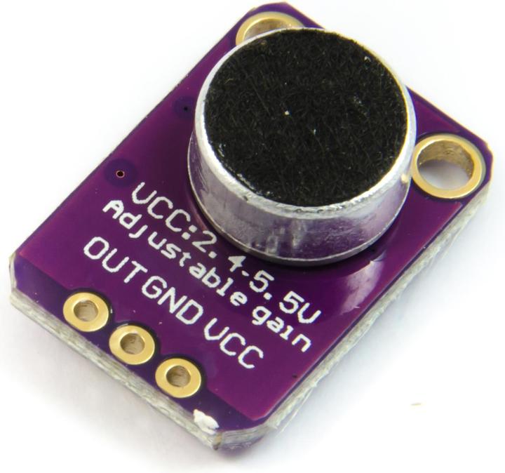 Actual product image Purecrea MAX4466 Microphone Amplifier Module with Potentiometer