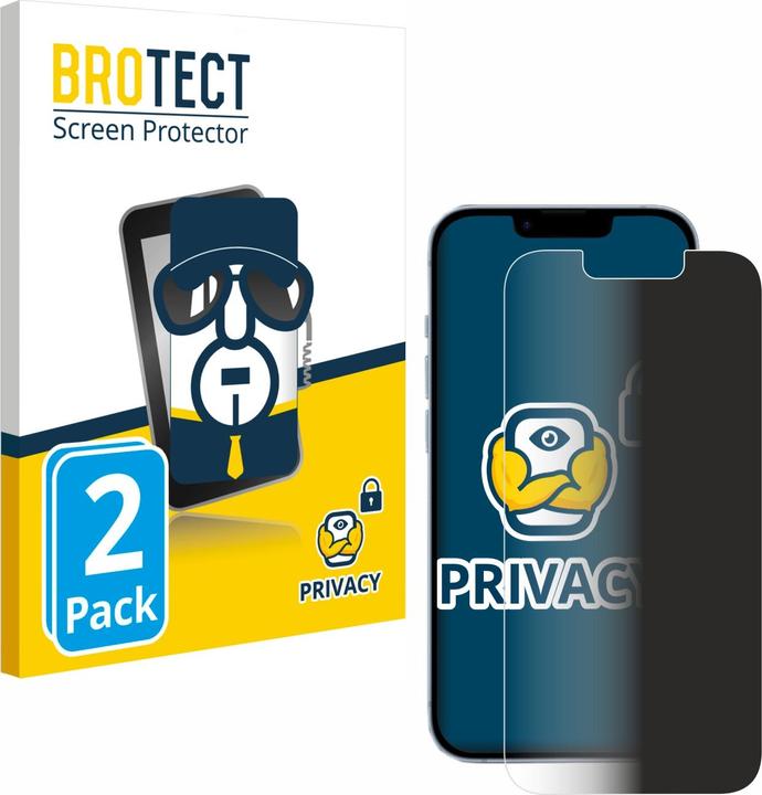 Actual product image BROTECT Screen Protector Privacy (2 pcs., Apple iPhone 14)