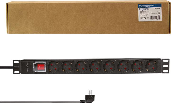 Productafbeelding LogiLink Stopcontact (8 x, CEE 7/7, 2 m)