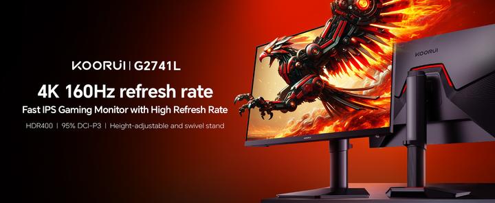 Actual product image HKC KOORUI 27 IPS MONITOR G2741L (3840 x 2160 Pixels, 27")