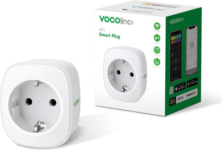 Actual product image Vocolinc Smart Outlet VP3 Socket WI-FI USB