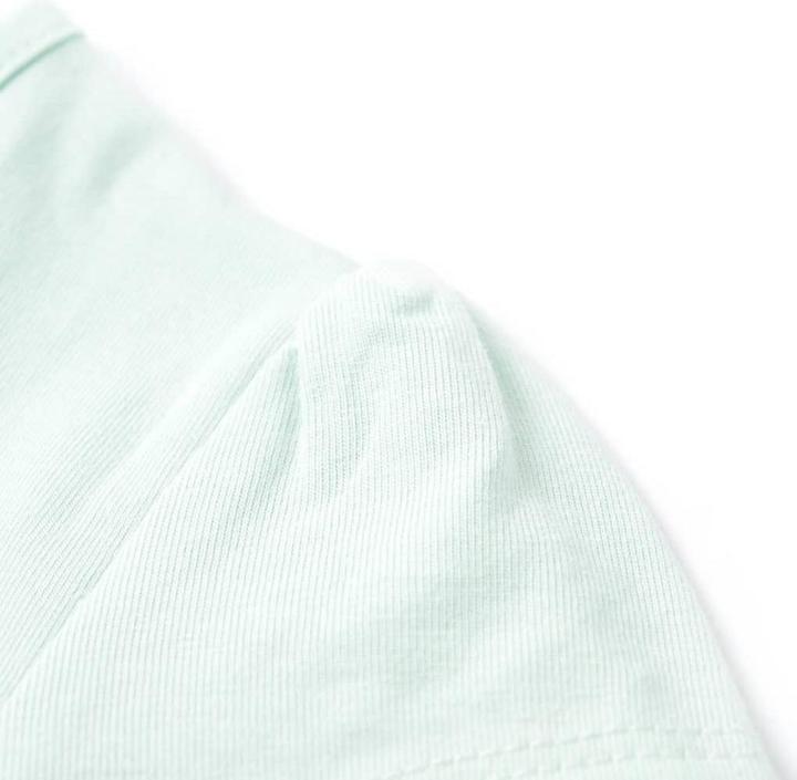 Immagine prodotto vidaXL Maglietta per bambini Verde menta chiaro 92,Materiale: 95 % cotone (92)