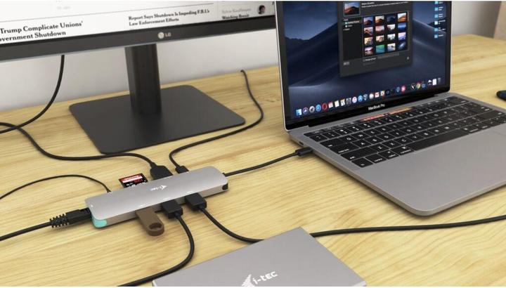 Produktbild i-tec NANO LAN DOCK + P/S 100W (USB-C, 5 Ports)