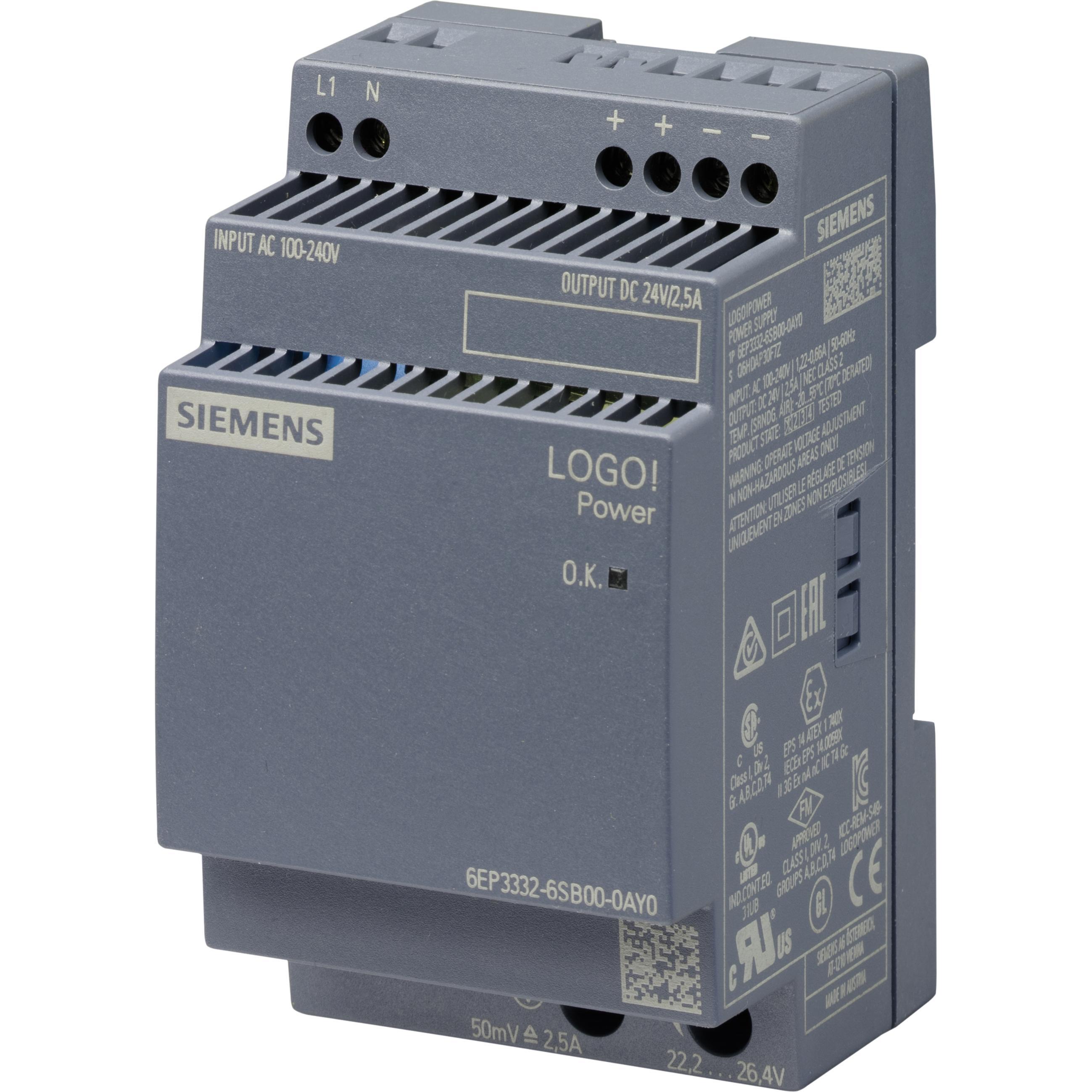 Siemens, Systemstromversorgung, Hutschienen-Netzteil (DIN-Rail