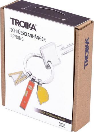 Image du produit Troika BOB Porte-clés 3 breloques chantier, argenté/jaune/orange