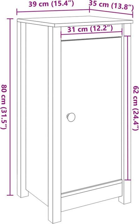 Image du produit vidaXL Sideboard (39 x 40 x 80 cm)