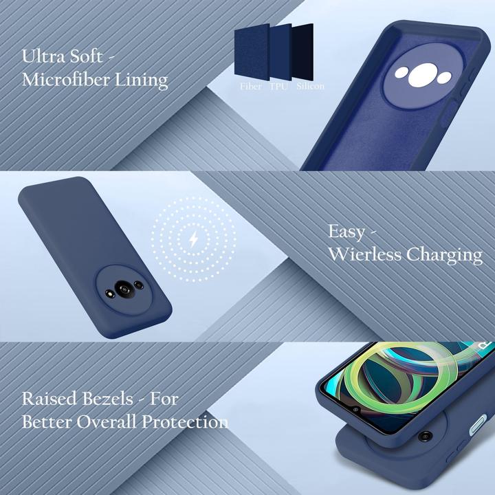 Image du produit Cadorabo Coque pour Xiaomi RedMi A3 / A3X TPU Liquid Silicone Case (Xiaomi Redmi A3)