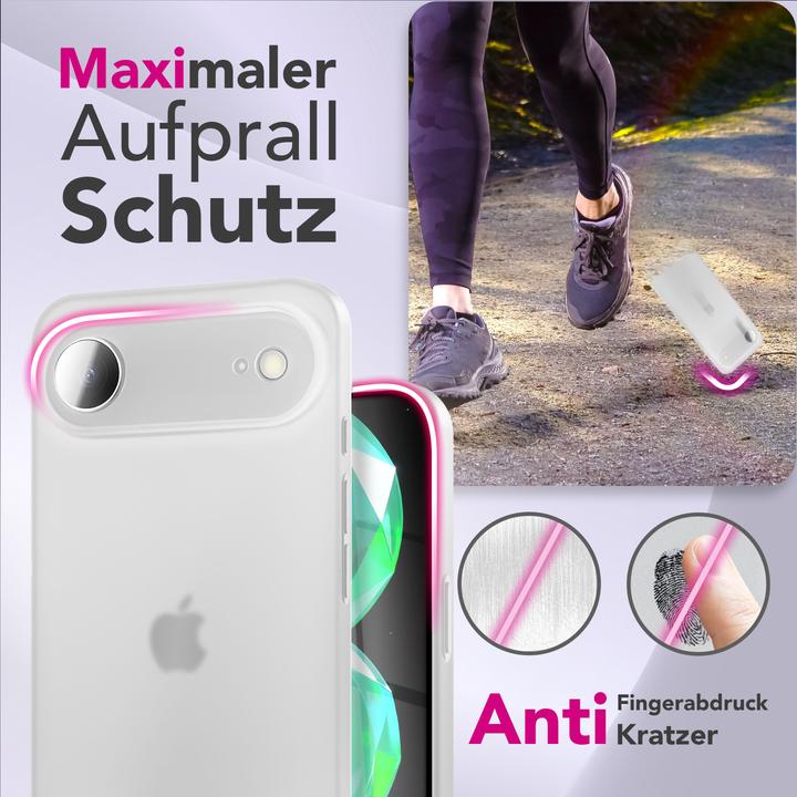 Produktbild Nalia Cover "Phantom" - 0,3mm Extrem Dünn & Leicht, Mattiert, Anti-Fingerprint Hülle - Ultra-Slim Hardcase (Apple iPhone 17 Pro)