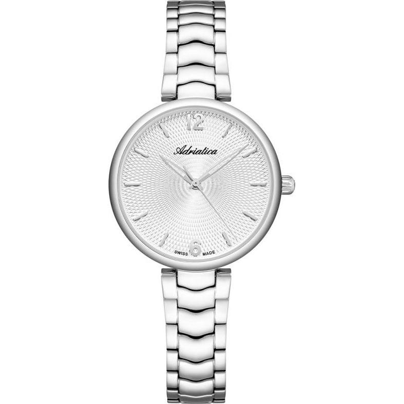 Adriatica, Orologio da polso, Zegarek Zegarek damski A3790.5153Q srebrny, Argento, (Fatto in Svizzera, 31 mm)