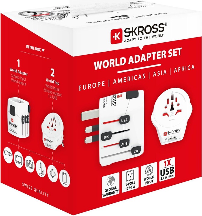 Productafbeelding Skross Pro-World & USB - Reisadapter