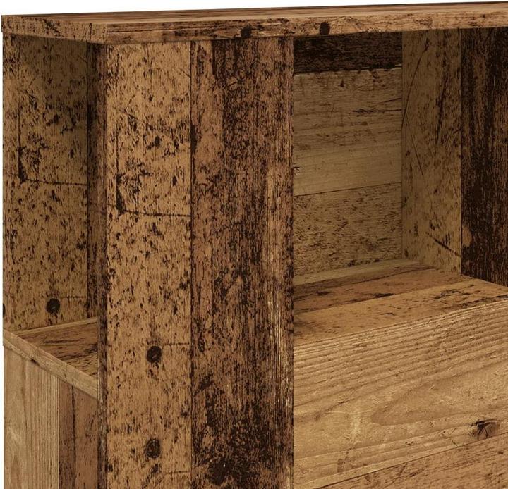 Produktbild vidaXL Kopfteil mit Stauraum Kopfteil-Regal Altholz-Optik 140x18,5x102,5cm