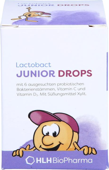 Actual product image Lactobact JUNIOR + Drops (60 Piece, Sweet, 56 g)