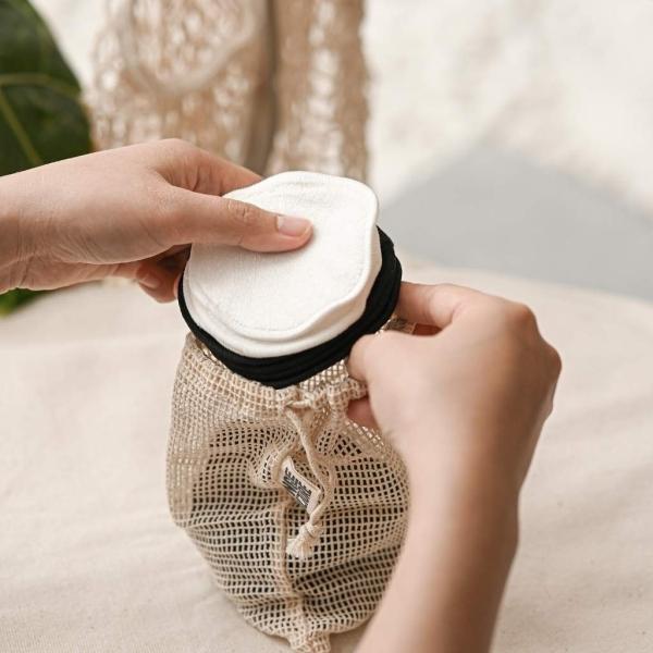 Actual product image Jungle Culture Reusable make-up remover pads with 18 pads (Make up set)