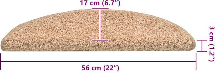 Actual product image vidaXL Step mats 30 pcs. Golden 56x17x3 cm (56 x 17 x 3 cm)