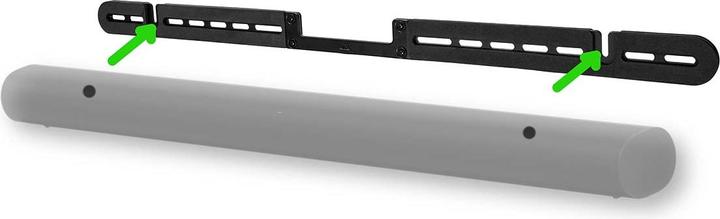 Produktbild Nedis Soundbar Halterung | Kompatibel mit: Sonos® Arc™ | Wand | 10 kg | Fest | ABS / Stahl | Schwarz (1 Stk., Wandmontage, Nicht beweglich)