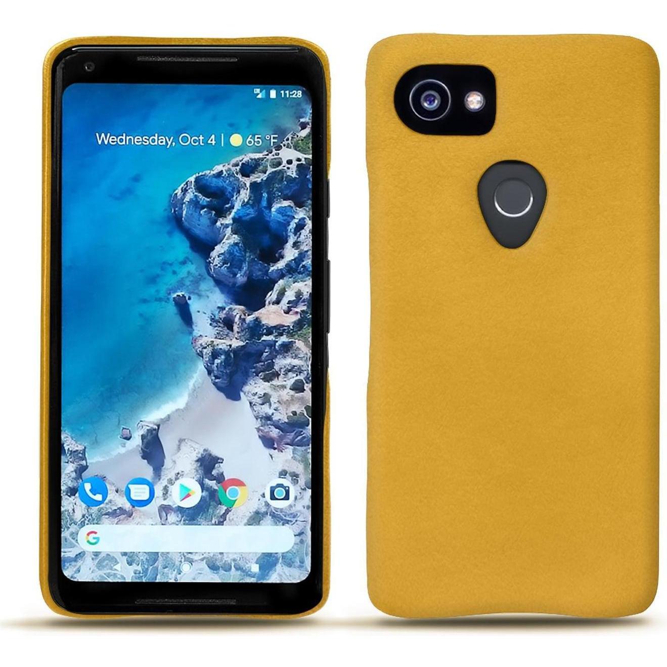 Noreve Lederschutzhülle (Google Pixel 2 XL), Smartphone Hülle, Orange