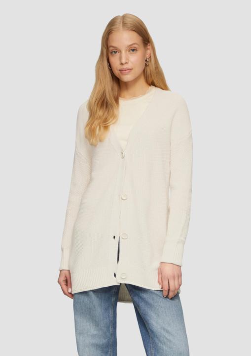 Produktbild s.Oliver Strickjacke Lange Strickjacke mit Strukturmuster (XS)